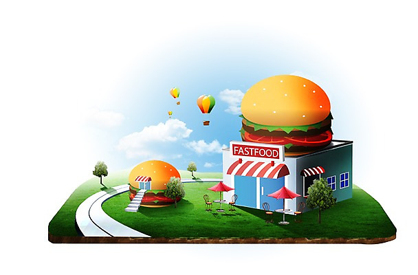 PSD 나무 식물 구름 편집이미지 도로 길 음식 의자 탁자 하늘 패스트푸드 잔디 초원 사람없음 건물 상점 식당 테마파크 햄버거 기구 열기구 풀 패스트푸드점 햄버거가게 이미지편집 자연요소 건축물 가구 항공교통 교통시설 놀이 공간 인스턴트 파일형식