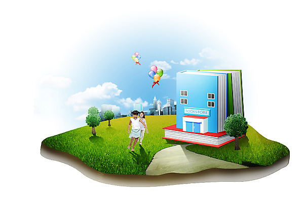 전신 PSD 외국인 나무 식물 구름 편집이미지 여자 어린이 하늘 서기 미소 웃음 사람 소녀 잔디 초원 두명 건물 책 상점 테마파크 풀 풍선 서점 여자만 어린이만 소녀만 이미지편집 자연요소 건축물 모션 놀이 표정 인종 공간 파일형식