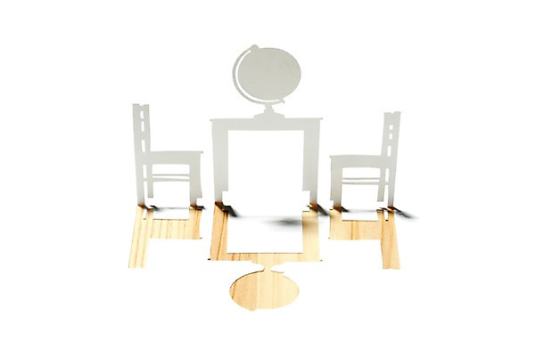 포토 JPG 스튜디오촬영 모양 종이 백그라운드 컨셉 의자 탁자 실내 사람없음 목재 지구본 모형 페이퍼아트 책상 종이공예 종이팝업 국내포토 나무 가구 재료 내부 공예 파일형식