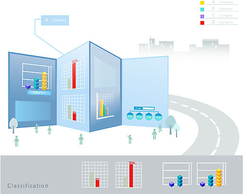 나무 식물 길 일러스트 통계 수치 그래프 거리 사람없음 자료 블록 인포그래픽 피규어 막대기 표 막대그래프 입체 서류판 국내일러스트 AI파일 사무용품 미니어처 파일형식 벡터