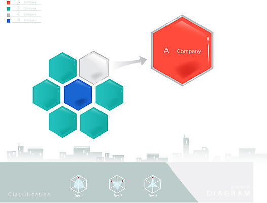 도형 일러스트 통계 수치 그래프 사람없음 자료 인포그래픽 표 입체 육각형 서류판 국내일러스트 AI파일 사무용품 파일형식 벡터