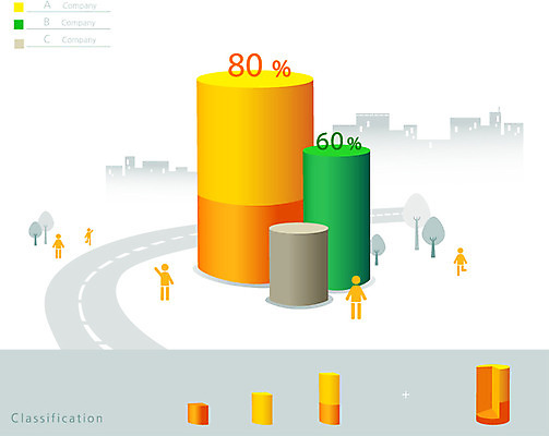 나무 식물 길 일러스트 통계 수치 그래프 거리 사람없음 자료 인포그래픽 피규어 표 입체 원기둥 원그래프 서류판 국내일러스트 AI파일 사무용품 미니어처 원형 파일형식 벡터