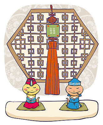 동물 캐릭터 동물캐릭터 일러스트 장신구 파충류 전통캐릭터 새해 사람없음 장식 문 십이지신 뱀띠 뱀 전통의상 한복 신년캐릭터 노리개 뱀캐릭터 계사년 2013년 장지문 장식술 일러캐릭터 AI파일 한국전통 전통 전통소품 연도 파일형식 벡터