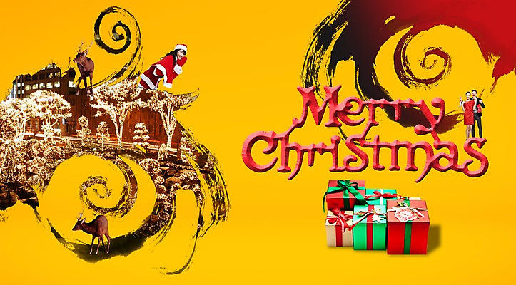 PSD 외국인 동물 편집이미지 계절 여자 기념일 남자 크리스마스 겨울 포유류 산타옷 사슴 크리스마스선물 선물 미소 웃음 사람 이벤트 20대 성인 세명 선물상자 산타클로스 한국인 청년만 성인만 이미지편집 옷 표정 동양인 인종 청년 상자 파일형식