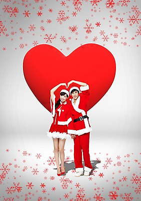 전신 PSD 외국인 편집이미지 배너 커플 계절 여자 기념일 남자 한쌍 크리스마스 겨울 산타옷 안내 프레임 틀 서기 미소 웃음 사람 이벤트 20대 성인 두명 중국인 산타클로스 하트 눈 쌍 눈송이 알림 청년만 성인만 이미지편집 자연요소 모양 옷 관계 모션 날씨 눈_날씨 표정 동양인 인종 청년 파일형식