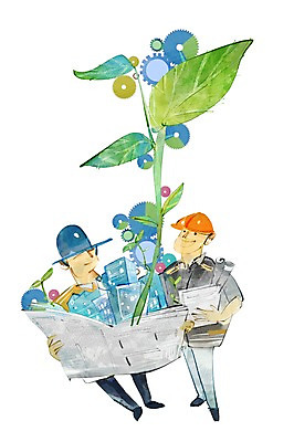 전신 PSD 식물 남자 잎 일러스트 비즈니스 협력 노동자 함께함 희망프로젝트 서기 사람 빌딩 성인 두명 건물 희망 설계도 도움 직장인 비즈니스맨 바퀴 목표 계획 동료 톱니바퀴 경영자 화합 노사화합 노사관계 노사협력 남자만 성인남자만 성인만 국내일러스트 직업 건축물 감정 컨셉 관계 모션 건설업 리더 파일형식