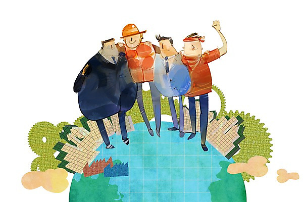 전신 PSD 남자 지구 일러스트 비즈니스 협력 노동자 함께함 희망프로젝트 서기 사람 빌딩 여러명 성인 건물 희망 도움 직장인 비즈니스맨 바퀴 목표 계획 동료 톱니바퀴 경영자 화합 노사화합 노사관계 노사협력 남자만 성인남자만 성인만 국내일러스트 직업 건축물 감정 다수 컨셉 관계 모션 리더 파일형식