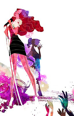 전신 PSD 여자 음악 일러스트 노래 한국 한명 서기 사람 성인 파이팅 희망 공연 가수 자신감 목표 마이크 열정 연예인 여자만 여자한명만 성인여자만 성인만 국내일러스트 직업 1 감정 아시아 음향기기 컨셉 모션 문화예술 이벤트 음악가 파일형식