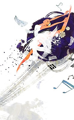 전신 PSD 여자 음표 일러스트 한국 한명 서기 사람 성인 점프 파이팅 희망 댄서 춤 자신감 목표 발레 발레리나 열정 여자만 여자한명만 성인여자만 성인만 국내일러스트 직업 1 기호 감정 아시아 음악 컨셉 모션 문화예술 파일형식