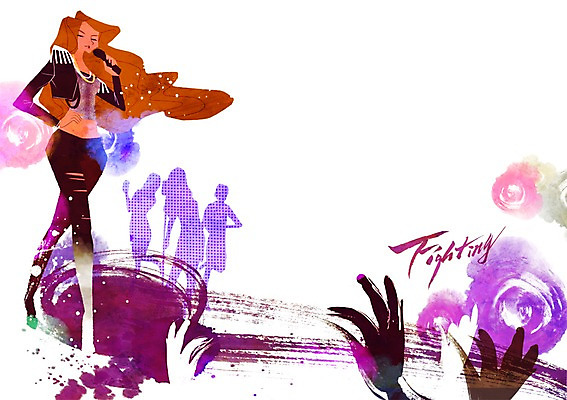 전신 PSD 여자 음악 일러스트 노래 한국 한명 서기 사람 성인 파이팅 희망 공연 가수 자신감 목표 마이크 열정 연예인 여자만 여자한명만 성인여자만 성인만 국내일러스트 직업 1 감정 아시아 음향기기 컨셉 모션 문화예술 이벤트 음악가 파일형식