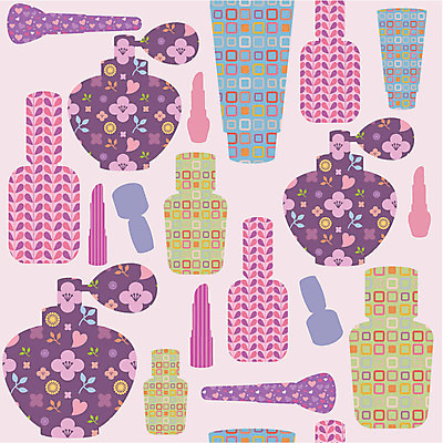 모양 문양 디자인 백그라운드 무늬 패턴 일러스트 벽지 사람없음 화장품 립스틱 패턴백그라운드 화장용품 미용용품 향수 국내일러스트 AI파일 뷰티 오브젝트 파일형식 벡터