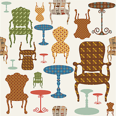 모양 문양 디자인 가구 백그라운드 무늬 패턴 의자 일러스트 벽지 탁자 사람없음 패턴백그라운드 국내일러스트 AI파일 생활용품 파일형식 벡터