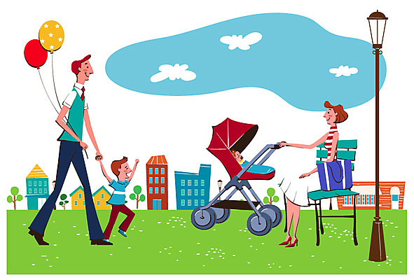 전신 나무 식물 라이프스타일 여자 남자 아들 어린이 교통수단 가로등 벤치 의자 일러스트 가족 엄마 조명 미소 웃음 사람 빌딩 소년 여러명 성인 건물 라이프 부모 소풍 화목 아기용품 육아 자녀 아기 도움 아빠 유모차 풍선 육아라이프 국내일러스트 AI파일 건축물 공공시설 가구 다수 교통 컨셉 관계 표정 생활 야외활동 오브젝트 파일형식 벡터