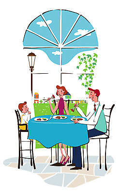 전신 식물 라이프스타일 그릇 접시 여자 남자 아들 어린이 음식 잎 가로등 의자 일러스트 창문 가족 탁자 엄마 조명 미소 웃음 사람 앉기 빌딩 소년 성인 건물 라이프 세명 부모 식사 화목 육아 자녀 도움 아빠 외식 육아라이프 국내일러스트 AI파일 식기 건축물 공공시설 가구 컨셉 관계 모션 표정 생활 파일형식 벡터