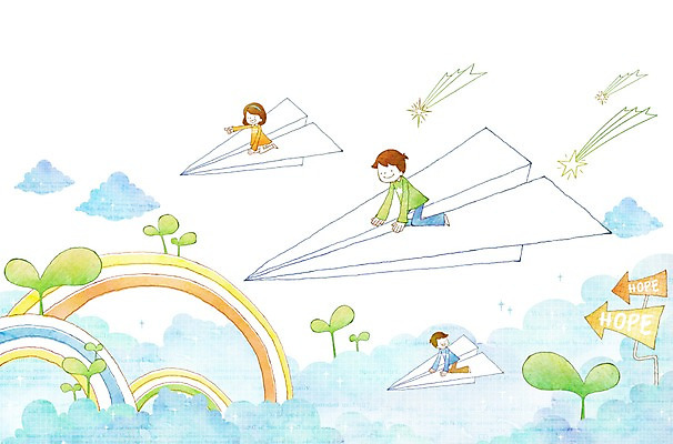 전신 PSD 식물 구름 여자 남자 어린이 무지개 일러스트 상상 알림판 상상일러스트 미소 웃음 사람 앉기 소녀 소년 세명 판타지 새싹 희망 팻말 표지판 종이비행기 어린이상상 소통 어린이만 동심 국내일러스트 자연요소 감정 컨셉 모션 프레임 표정 종이접기 파일형식