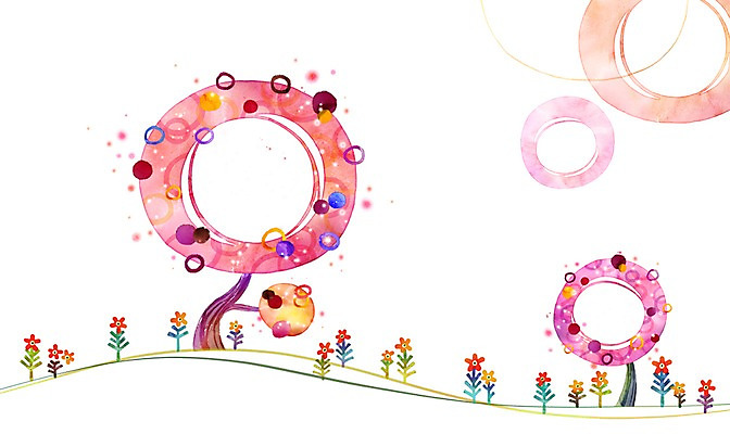 도형 PSD 나무 식물 배너 꽃 액자 백그라운드 잎 일러스트 안내 프레임 액자틀 틀 사람없음 원형 알림 국내일러스트 파일형식