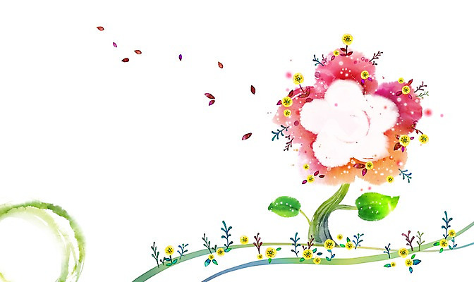 PSD 나무 식물 배너 꽃잎 꽃 액자 백그라운드 잎 일러스트 안내 프레임 액자틀 틀 사람없음 알림 국내일러스트 파일형식