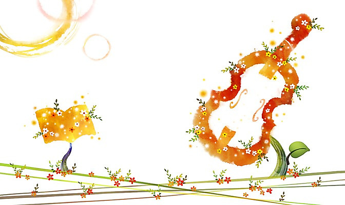 PSD 나무 식물 배너 꽃 악기 음악 액자 백그라운드 잎 일러스트 현악기 안내 프레임 액자틀 틀 사람없음 책 알림 바이올린 악보 국내일러스트 문화예술 파일형식