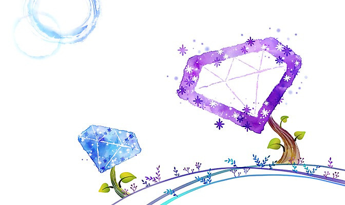 PSD 나무 식물 배너 꽃 액자 백그라운드 잎 일러스트 안내 프레임 액자틀 틀 사람없음 보석 알림 다이아몬드 국내일러스트 광석 파일형식