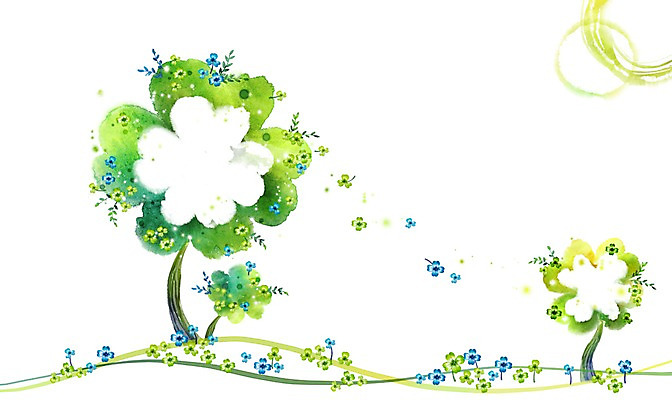 PSD 나무 식물 배너 꽃 액자 백그라운드 잎 일러스트 안내 프레임 액자틀 틀 사람없음 행운 클로버 알림 국내일러스트 컨셉 파일형식