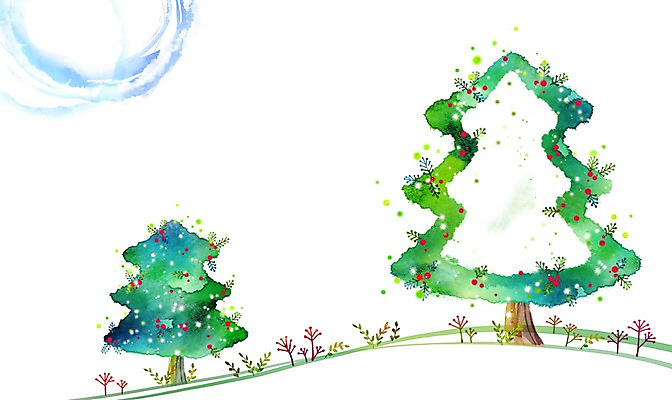 PSD 나무 식물 배너 계절 기념일 액자 백그라운드 잎 크리스마스 겨울 일러스트 안내 프레임 액자틀 틀 이벤트 사람없음 크리스마스트리 알림 겨울배경 국내일러스트 파일형식