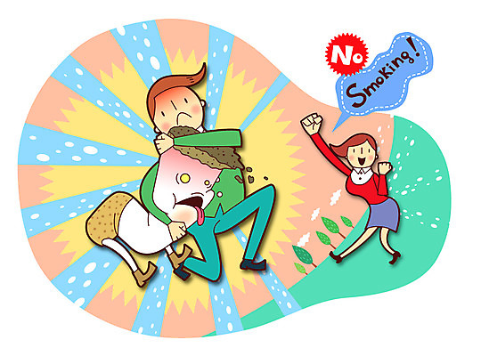 여자 남자 캠페인 일러스트 응원 흡연 담배 건강 사람 성인 두명 건강관리 금지 위험 금연 기호식품 암바 성인만 국내일러스트 AI파일 음식 컨셉 관리 사회이슈 파일형식 벡터