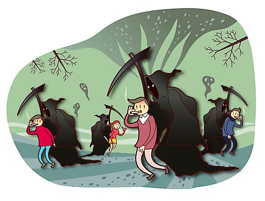 나무 식물 여자 남자 캠페인 일러스트 흡연 담배 건강 사람 여러명 성인 건강관리 금지 위험 금연 기호식품 사신 성인만 국내일러스트 AI파일 음식 다수 컨셉 관리 사회이슈 파일형식 벡터