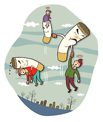 나무 식물 구름 남자 캠페인 일러스트 흡연 담배 건강 사람 빌딩 성인 건물 세명 건강관리 금지 위험 금연 기호식품 남자만 성인남자만 성인만 국내일러스트 AI파일 자연요소 건축물 음식 컨셉 관리 사회이슈 파일형식 벡터