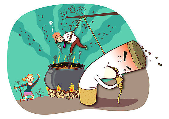 나무 식물 여자 남자 밧줄 캠페인 일러스트 불 흡연 담배 건강 사람 성인 두명 건강관리 금지 가마솥 솥 위험 금연 기호식품 고문 성인만 국내일러스트 AI파일 자연요소 줄 음식 컨셉 주방용품 관리 사회이슈 파일형식 벡터