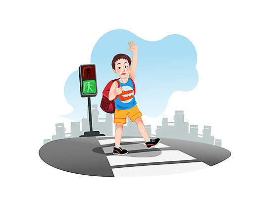 전신 학생 교육 남자 초등학생 어린이 백그라운드 일러스트 교통시설 한명 서기 미소 웃음 사람 손짓 소년 스쿨라이프 횡단보도 신호등 신호 스쿨존 남자만 남자한명만 어린이만 소년만 소년한명만 국내일러스트 AI파일 1 라이프스타일 교통 학교 모션 표정 보행로 시설 파일형식 벡터