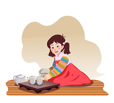 전신 학생 여자 교육 초등학생 어린이 백그라운드 일러스트 주전자 수업 잔 한명 미소 웃음 사람 앉기 소녀 컵 스쿨라이프 차 찻잔 다기 다도 전통의상 한복 찻주전자 여자만 여자한명만 어린이만 소녀만 소녀한명만 국내일러스트 AI파일 1 한국전통 전통 라이프스타일 식기 음료 학교 모션 주방용품 표정 예절 파일형식 벡터