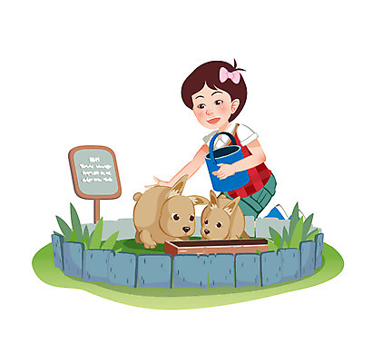 식물 동물 학생 여자 교육 초등학생 어린이 백그라운드 일러스트 포유류 한명 서기 미소 웃음 사람 소녀 스쿨라이프 팻말 토끼 풀 축산업 사육장 여자만 여자한명만 어린이만 소녀만 소녀한명만 국내일러스트 AI파일 1 라이프스타일 산업 학교 모션 프레임 표정 반려동물 파일형식 벡터