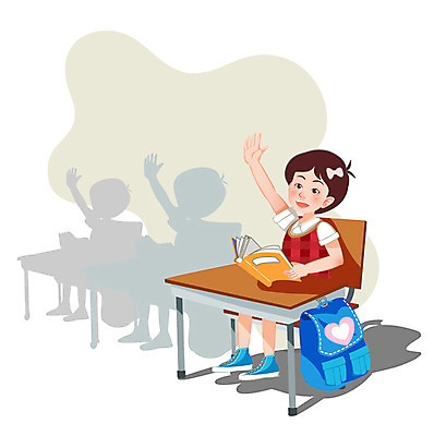 전신 학생 여자 교육 초등학생 어린이 백그라운드 의자 가방 일러스트 수업 책가방 한명 미소 웃음 사람 앉기 손짓 소녀 책 스쿨라이프 발표 책상 여자만 여자한명만 어린이만 소녀만 소녀한명만 국내일러스트 AI파일 1 라이프스타일 잡화 가구 학교 모션 표정 파일형식 벡터