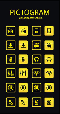 아이콘 문자 기호 화살표 상징 버튼 안테나 사람없음 그래픽 세트 픽토그램 카메라 헤드셋 텔레비전 정지 볼륨 MP3 심볼 픽토그램아이콘 마이크 그림 와이파이 언론 영상 일시정지 매스미디어 2D아이콘 AI파일 음향기기 통신 모션 전자제품 헤드폰 무선인터넷 파일형식 벡터