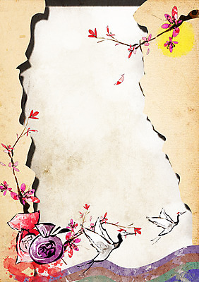 PSD 식물 동물 한국문화 한국전통 전통 명절 꽃 종이 문화 백그라운드 일러스트 조류 새해 프레임 복주머니 한국 사람없음 설날 전통무늬 전통문양 학 나뭇가지 전통프레임 국내일러스트 나무 동양문화 문양 기념일 아시아 무늬 전통소품 파일형식