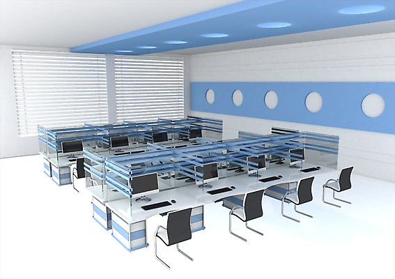 PSD 가구 의자 회사 비즈니스 창문 실내 사람없음 그래픽 인테리어 컴퓨터 사무실 3D소스 3D 모니터 키보드 마우스 블라인드 책상 입체 파티션 디자인 생활용품 내부 전자제품 컴퓨터용품 커튼 디지털합성 파일형식