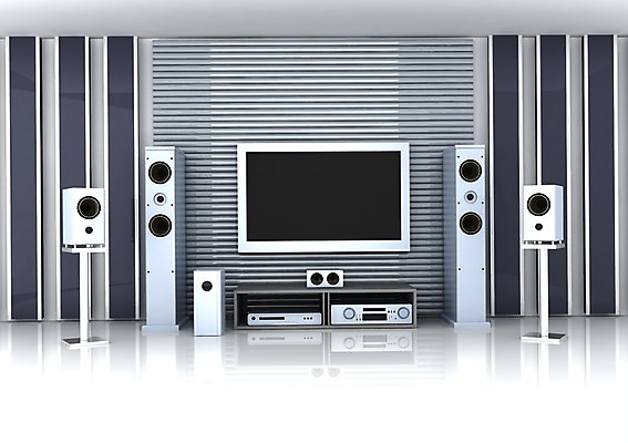 PSD 거실 주택 실내 사람없음 그래픽 전자제품 인테리어 3D소스 3D 텔레비전 스피커 입체 오디오 디자인 음향기기 내부 건물 디지털합성 파일형식