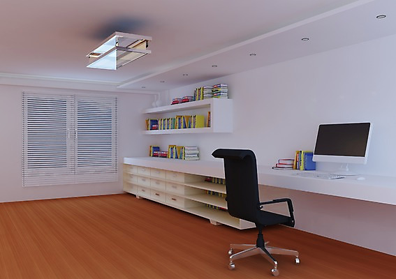 PSD 가구 의자 창문 책장 선반 실내 사람없음 그래픽 책 인테리어 컴퓨터 3D소스 3D 모니터 방 키보드 마우스 블라인드 서재 책상 입체 서랍장 공부방 디자인 생활용품 내부 전자제품 컴퓨터용품 커튼 디지털합성 파일형식