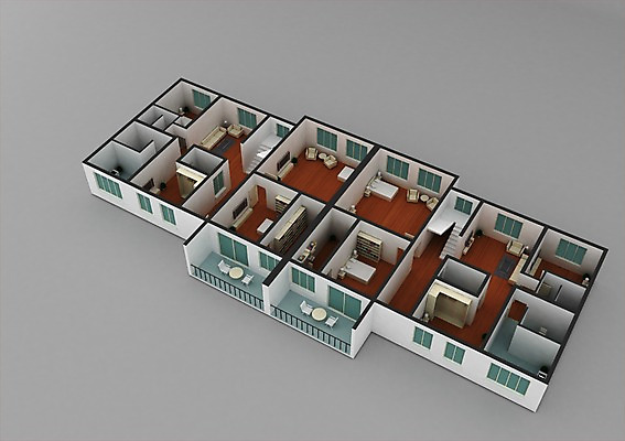 PSD 건축 거실 설계 아파트 주택 실내 사람없음 그래픽 인테리어 3D소스 3D 침실 방 설계도 발코니 입체 디자인 컨셉 건설업 내부 건물 디지털합성 파일형식