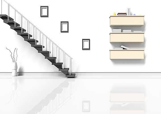 PSD 액자 거실 선반 실내 그림자 사람없음 그래픽 장식 책 인테리어 반사 3D소스 3D 계단 꽃병 입체 디자인 꽃 가구 내부 디지털합성 파일형식