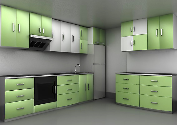 PSD 가구 실내 사람없음 그래픽 인테리어 3D소스 3D 주방 오븐 찬장 입체 싱크대 서랍장 조리대 냉장고 빌트인 주방가구 디자인 생활용품 내부 가전제품 디지털합성 개수대 파일형식