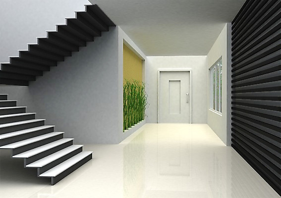 PSD 식물 창문 출입구 실내 사람없음 그래픽 장식 인테리어 사무실 3D소스 3D 문 계단 원근감 입체 현관문 디자인 뷰포인트 비즈니스 내부 디지털합성 파일형식