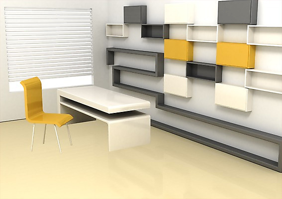 PSD 의자 창문 선반 실내 사람없음 그래픽 인테리어 3D소스 3D 방 블라인드 서재 책상 입체 공부방 디자인 가구 내부 커튼 디지털합성 파일형식