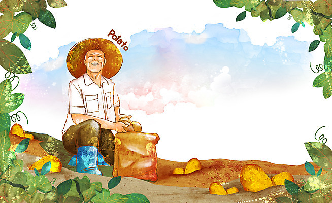 전신 PSD 식물 모자 웰빙 남자 잎 밭 채소 일러스트 하늘 봉투 감자 작업복 장화 한명 웃음 사람 앉기 성인 농작물 흙 농부 친환경 유기농 밀짚모자 남자만 남자한명만 성인남자만 성인만 국내일러스트 직업 모자_잡화 1 잡화 옷 신발 농업 모션 표정 환경 파일형식