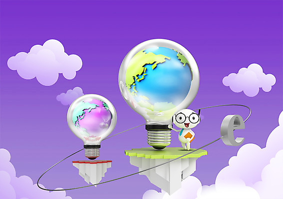 PSD 구름 캐릭터 지구 백그라운드 인터넷 일러스트 디지털백그라운드 비즈니스 전구 조명 3D캐릭터 사람없음 그래픽 3D 디지털 E 비즈니스캐릭터 입체 백열등 국내일러스트 일러캐릭터 자연요소 알파벳 디지털합성 파일형식