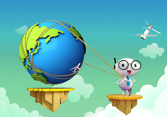 PSD 구름 캐릭터 지구 교통수단 백그라운드 일러스트 디지털백그라운드 비즈니스 비행기 3D캐릭터 사람없음 그래픽 3D 디지털 인공위성 비즈니스캐릭터 입체 국내일러스트 일러캐릭터 자연요소 교통 통신 항공교통 대중교통 디지털합성 파일형식