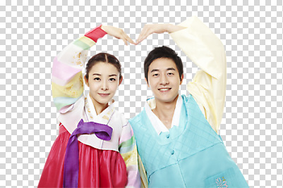 편집이미지 한국문화 한국전통 전통 라이프스타일 부부 커플 여자 명절 남자 전통문화 모션 새해 한국 사랑 미소 웃음 사람 동양인 손짓 상반신 20대 성인 두명 앞모습 설날 추석 한국인 하트 전통의상 한복 PNG 청년만 성인만 편집소스 모양 동양문화 기념일 감정 아시아 문화 뷰포인트 관계 표정 인종 청년 생활 파일형식