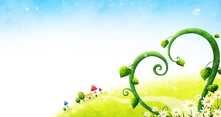 PSD 나무 식물 사계절 계절 꽃 길 줄기 백그라운드 일러스트 거리 주택 따뜻함 풍경 사람없음 봄풍경 봄 하트 상쾌 봄배경 국내일러스트 모양 감정 건물 파일형식