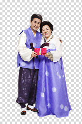 전신 편집이미지 한국문화 한국전통 라이프스타일 부부 커플 응시 여자 명절 할아버지 노년 남자 전통문화 할머니 전통소품 한국 선물 서기 미소 웃음 들기 사람 동양인 손짓 성인 두명 앞모습 실버라이프 노부부 한국인 60대 전통의상 한복 상품권 PNG 노인만 성인만 편집소스 동양문화 전통 시선 기념일 아시아 문화 뷰포인트 관계 모션 표정 인종 생활 오브젝트 파일형식