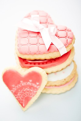 포토 JPG 스튜디오촬영 리본 음식 백그라운드 디저트 실내 사랑 사람없음 쿠키 과자 하트 국내포토 모양 감정 내부 파일형식